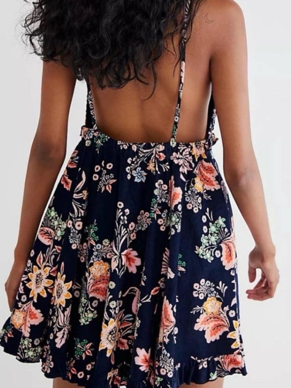 Free People Cord Looking Glass Mini Dress